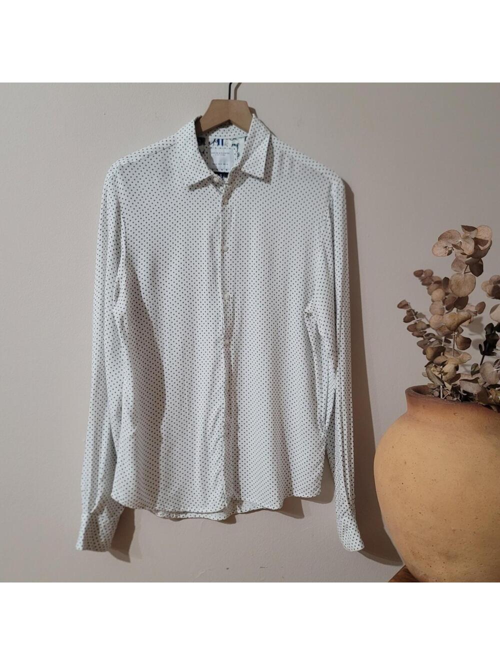 Denim & Flower Ricky Singh Button-Up Sz M Preppy Old Money